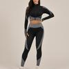 Women's Cross-Border Hot-Selling Nude Feel Yoga Fitness Set: Long Sleeve Top and Tight Long Pants