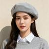 Warm Painter Cap Elastic Artistic Hat Fashion British Beanie Hat  Ladies