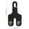 Double Hook Car Back Seats Hook 2 in 1 Auto Rear Seats Hanger Universal Car Headrest Hooks  Purse