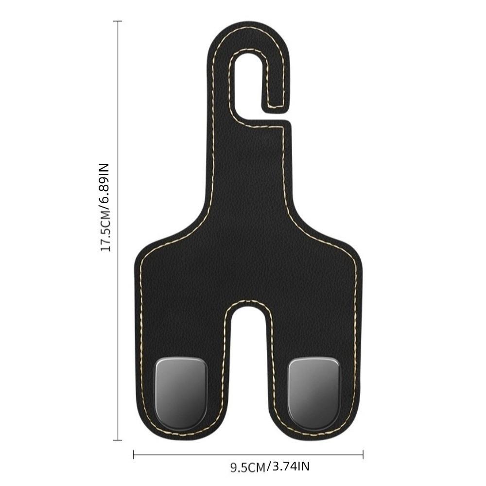 Double Hook Car Back Seats Hook 2 in 1 Auto Rear Seats Hanger Universal Car Headrest Hooks  Purse