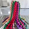Ornamenti Colorati a Pallina su Corda in Tessuto per Matrimoni, Fidanzamenti e Decorazioni per Vetrine