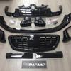 Brabus Style Front & Rear Lip with Tailpipe Vents for Mercedes S-Class W222 (2013-2017)