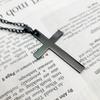 Cross Necklace Fashion Friendship Surgical Cross Necklace Black