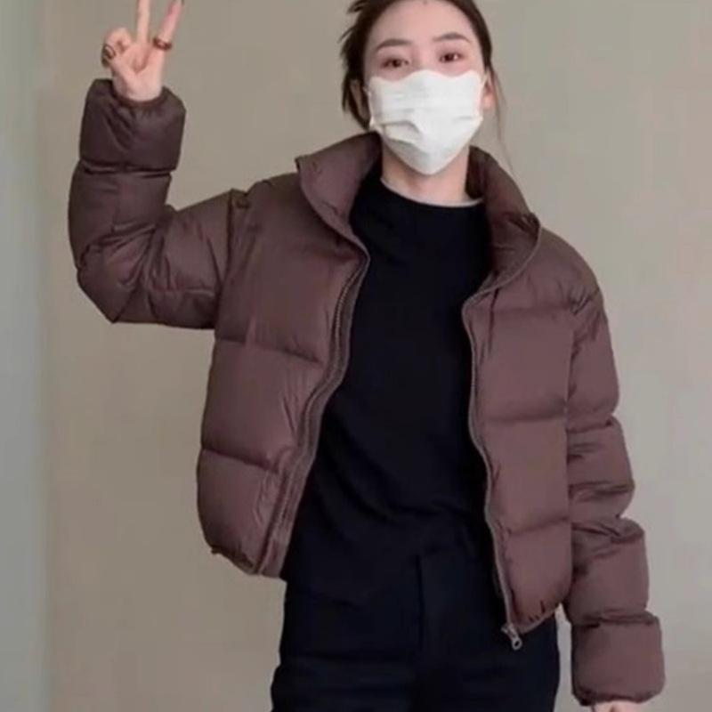 

Новый тип хлопкового пальто для женщин, Зимнее короткое утолщенное пальто, Маленькое свободное хлопковое пальто, Утолщенное хлопковое пальто L