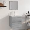 3152865 vidaXL Bathroom Furniture Sonoma Grey Engineered Wood