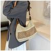 Holiday Wind Beach Straw Bag Women's New Fashion Hollow Woven Bag Casual Versatile Shoulder Messenger Bag Woven Straw Tote Bag for Women