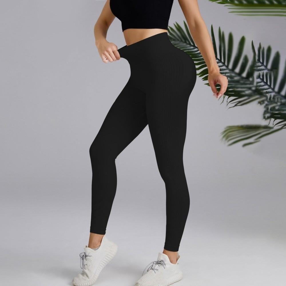 High Waist Yoga Sports Pants Elastic Yoga Seamless Leggings Sports Fitness Leggings Sports