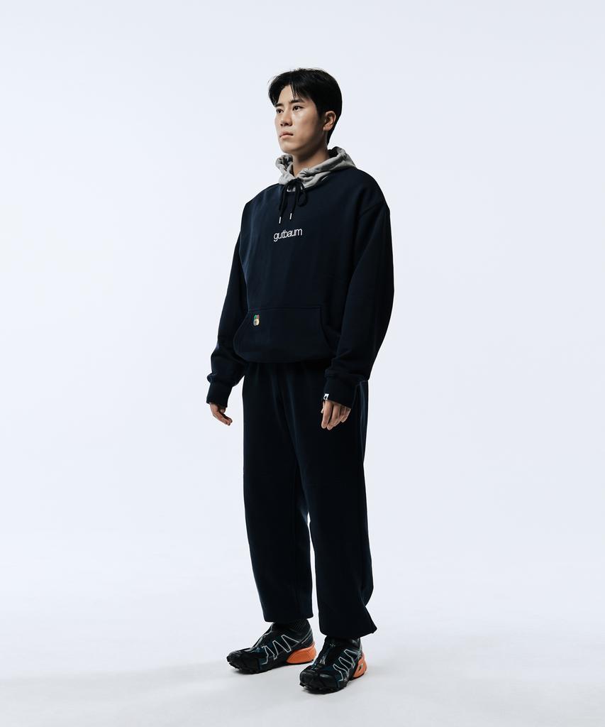 GUTBAUM Athletic Elastic Sweatpants / Navy