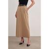 1161111 Belted Flonel Wool Skirt