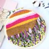 Needle Thread Handmade Ornament Needle Punch Cross Stitch Kit Embroidery Hoop Flower Embroidery