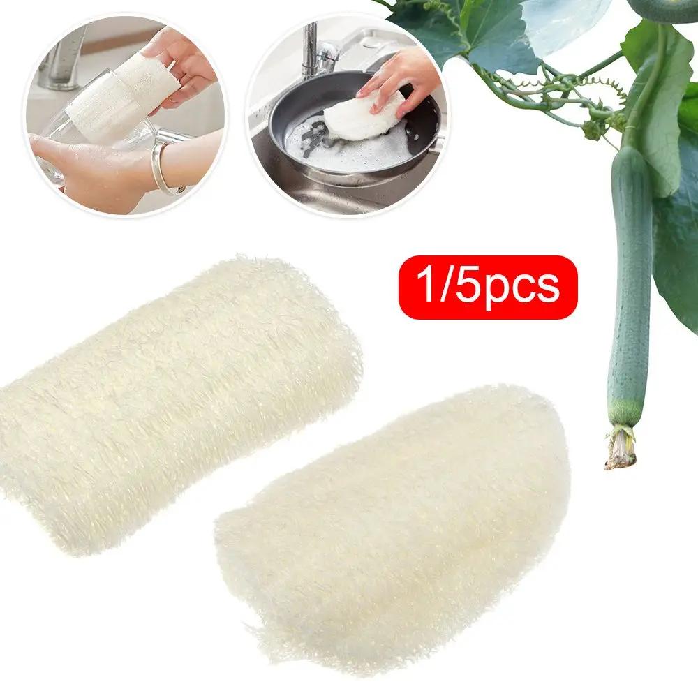 1/5pcs Decontamination Reusable Non-stick Oil Microfibre Sponge Dish Washing Cloth Cleaning Sponge Pot Bowl Brush
