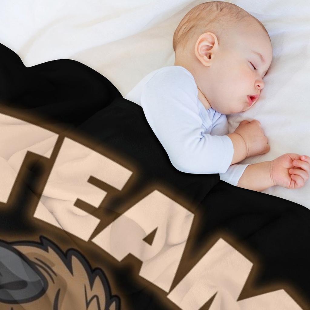 Team Beaver Throw Blanket Kid'S Plaid Luxury Brand Multi-Purpose Blankets