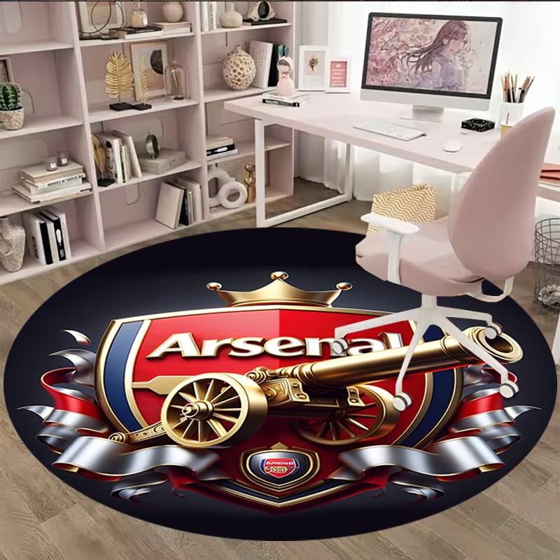 1 st A-Arsenal Matta, Rund Matta, Bekväm, Lämplig för Entréer, Vardagsrum, Kontor och Sovrum, Juldekoration