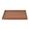 Bamboo Tea Serving Tray Multifunction Decorative Rectangle Bamboo Vanity Tray for Hotel Home Bathroom