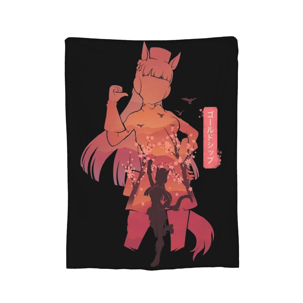TM Opera O Uma Musume Anime Blankets Flannel Summer Multifunction Super Soft Throw Blankets for Sofa Outdoor Quilt