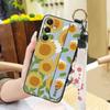Anti-dust Wrist Strap Phone Case For Samsung Galaxy M56 5G/SM-M566B Kickstand Flower Shockproof Protective Soft case