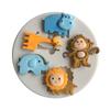 Leu Hippo Girafa Elefant Forma Silicon Mold Animal Mici Fondant Decorat Tort Ciocolata uscata Pez Biscuiti Mucegai de copt
