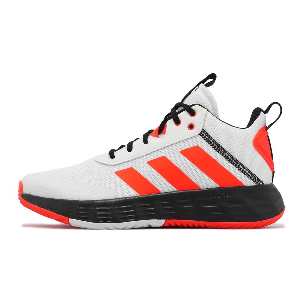 Adidas Own The Game 2.0 J White Solar Red Kids Sneakers Cloud-White Core-Black IF2692