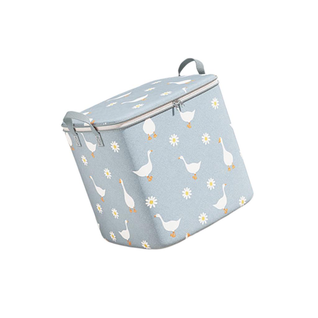 Large Capacity Storage Bag For Blankets Clothes Non Woven Fabric Foldable Seasonal Clothing Organizer With Handles