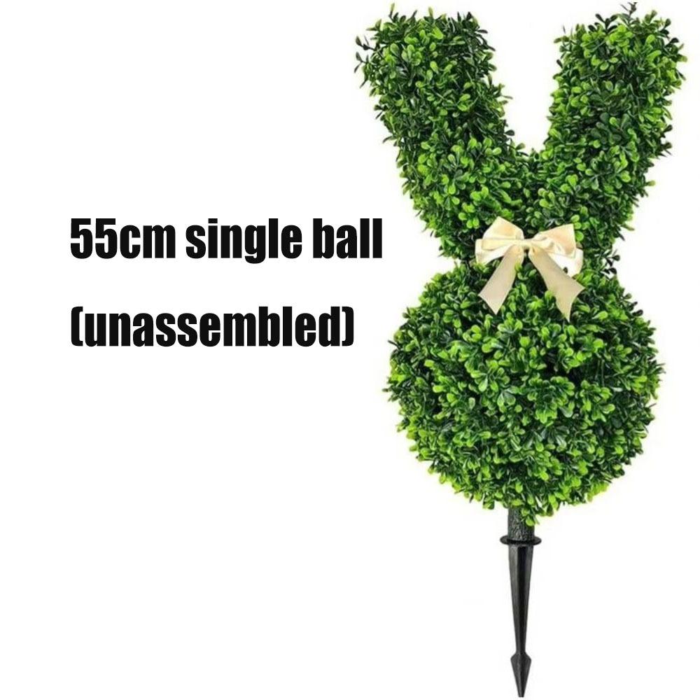 Artificial Artificial Bunny Topiary Green Easter Bunny Plant Boxwood Topiary Tree  Easter Themed