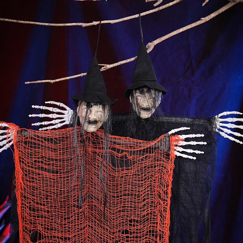 Halloween Plastica Casa Giardino Fantasma Artificiale Disporre Oggetti di Scena Teschio Simulato Ciondoli Garza Articoli per le Feste 5 Stili