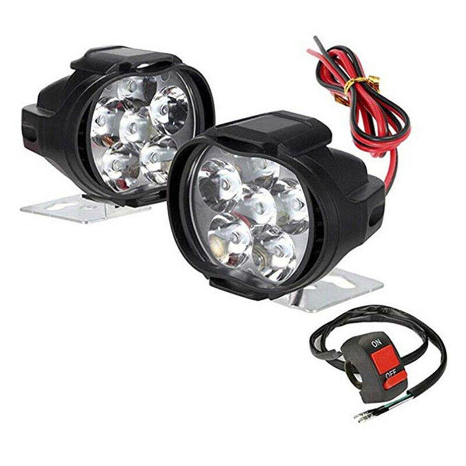 Buy Free Time 6 LED Motorcycle Headlight Working Spotlight Motorbike Daytime Running Lights at