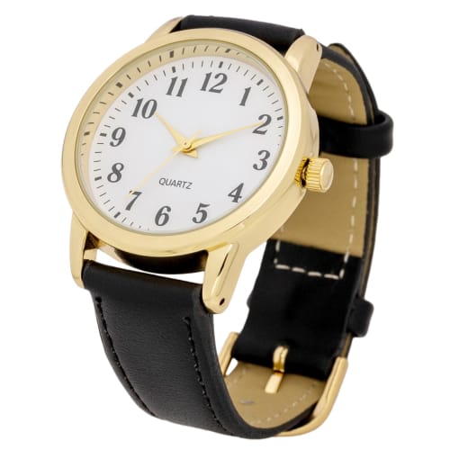Fieldwork Women's Analog Watch with Leather Strap, Black, Salon Size PP004-4