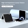 For Honor Magic V Flip 5G Case Woven Texture Matte Edge Leather+PC Phone Cover