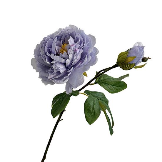 

Artificial Peony Flower Faux Silk Peony Bouquet with 1 Bud Fake Floral Arrangement
