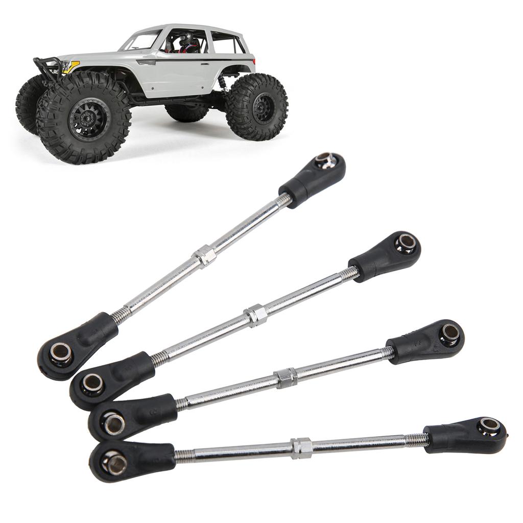 4Pcs Steering Linkage Rod Adjustable Fit for Monster Trunk Racing Truck 1 10 RC Model