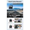 ADAS 4G Android DVR Remote Parking Monitor 3''Touch Dash Cam WIFI GPS Dual lens 2WAY Talk Live Streaming on Car ASSIST APP