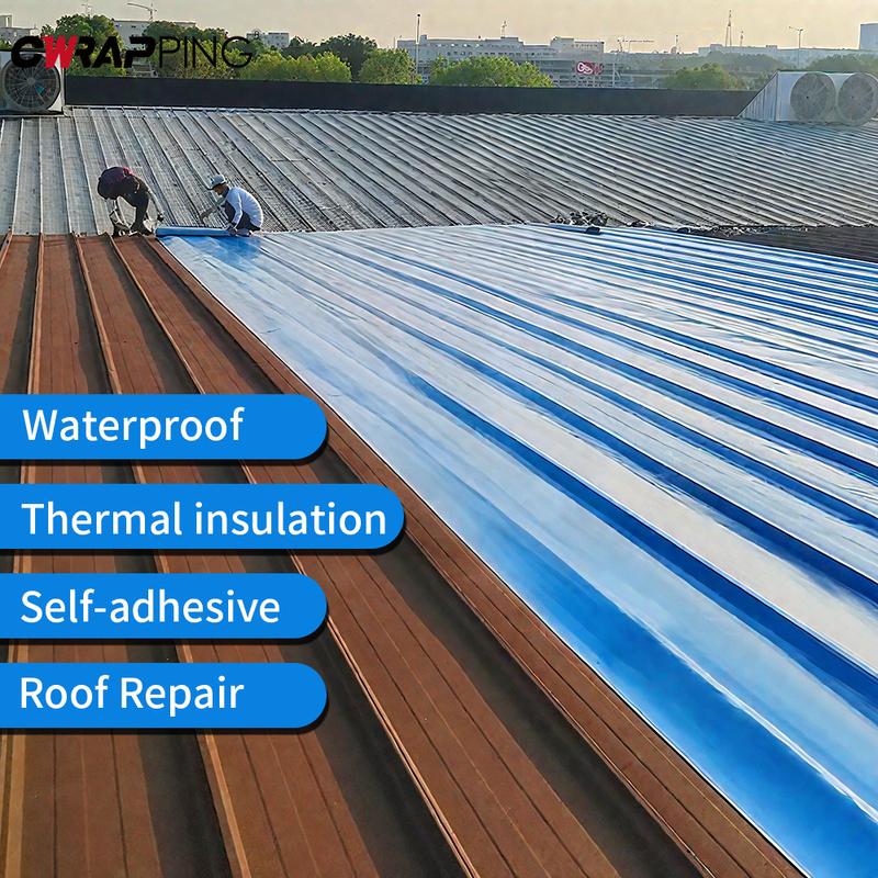 Roof Leakproof Repair Adhesive Tape Wall Crack Resistance Self-Adhesive Fix Tape Metal Roof Warehouse Heat ulation Sealing