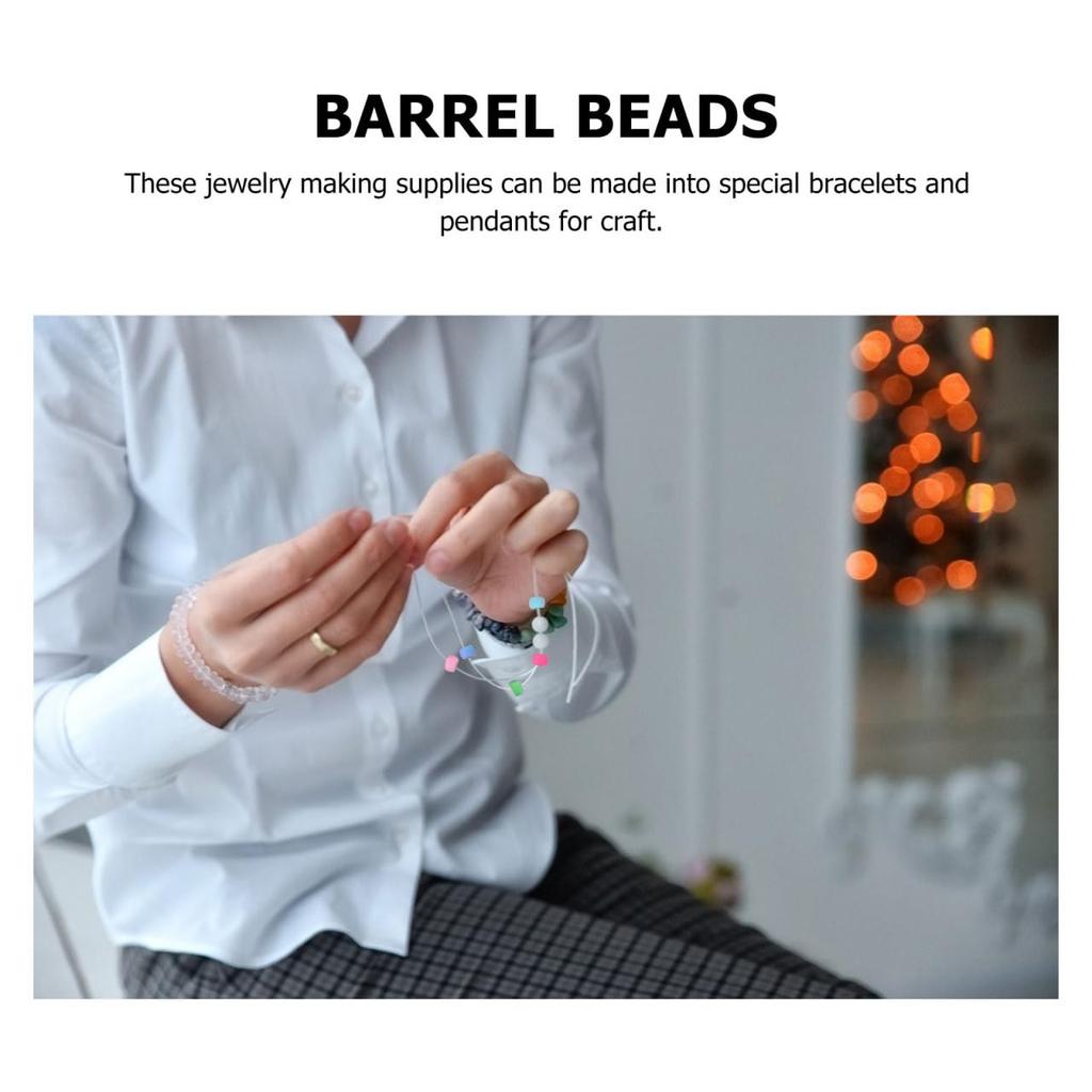 Lurrose Pony Beads Set, Acrylic, DIY, Colorful, Approximately 1000 Pieces, Bracelets, Necklaces, Decorative Materials, Handmade, Beginners