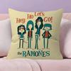 Band Punk RRamones anime Kissenbezug Dekokissen Sofa Heimdeko Hülle Kissenbezüge