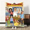 Cartoon B-Bobs B-Burgers Anime Throw Flannel Fluffy Soft Blanket Warm Skin-Friendly Throw For Sofa Bed Office Nap Winter