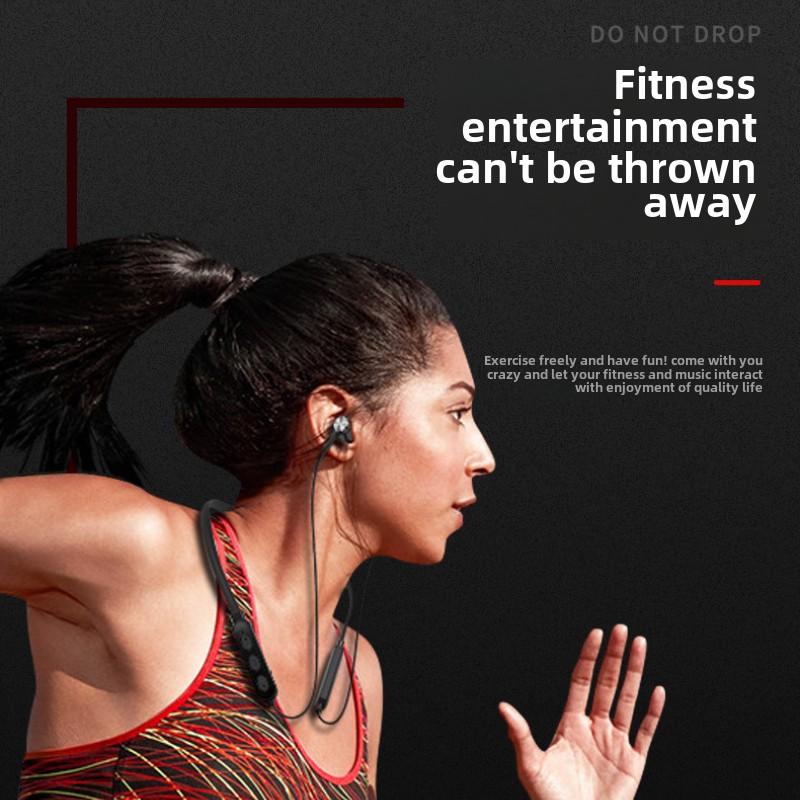 Bluetooth Headphone Neck Sports Wireless Ultra Long Life Neck Magnetic Noise Cancelling Headphones