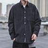 Corduroy Shirt Men's Work Clothes Spring Autumn Long-sleeved Jacket Trendy Japanese Foreign Trade Loose Fat Man Jacket Shirt