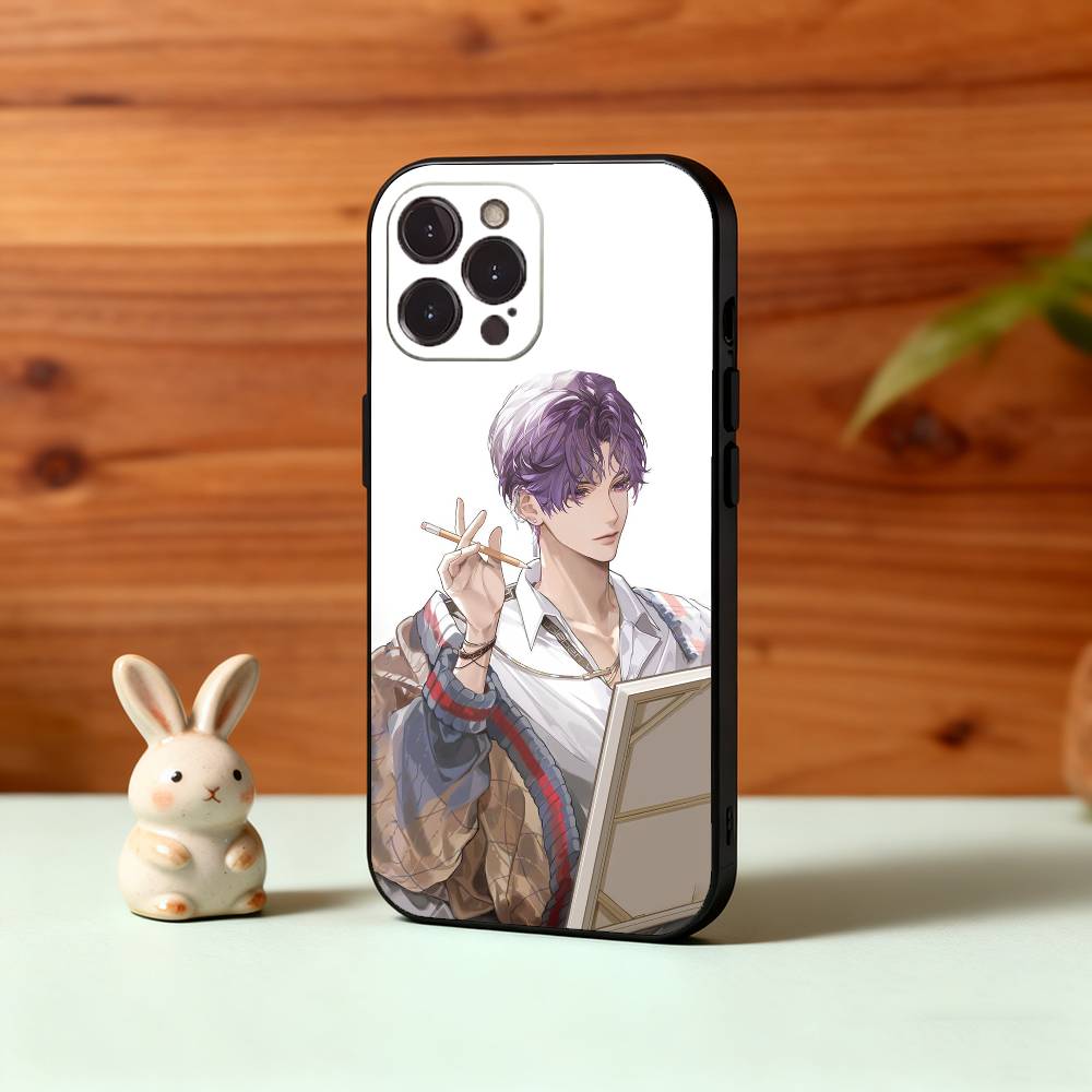 

R-Rafayel Love and Deepspace Phone Case For iPhone17,16,15,14,13,12Plus,Pro Max,XS,5G Soft Silicone Black Cover iPhone17