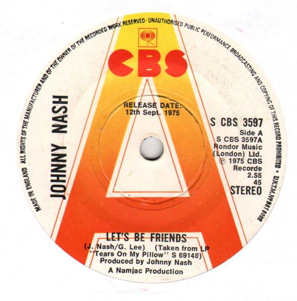 

7inch Record JOHNNY NASH Lets Be Friends SEPC5786PROMO 1975 UK Reggae Ska Dub Used