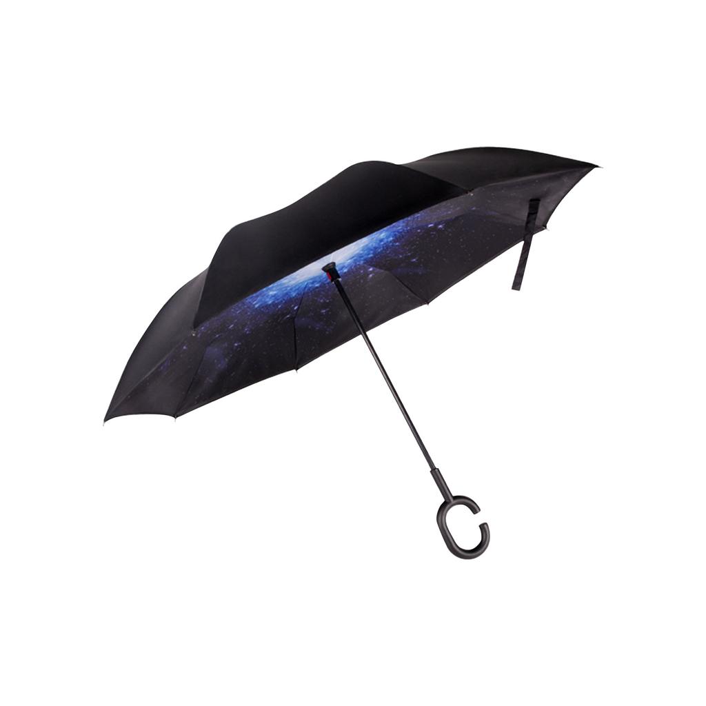 Thickened Black Parasol Umbrella Umbrella Boutique Innovative Reverse Umbrella Double-layer Sun Umbrella