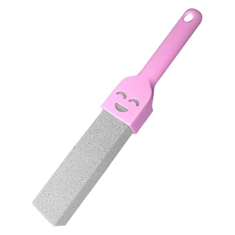 Bimseste for rengjøring av toalettskål - Skrubbestokk med ekstra langt håndtak Kalkfjerner for grillgriller, fliser