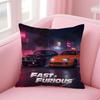 Film FFast  Furious Cushion Cover Pillow Case Ultra Soft Skin Friendly Fabric Cloud Like Comfort  Concealed Zipper