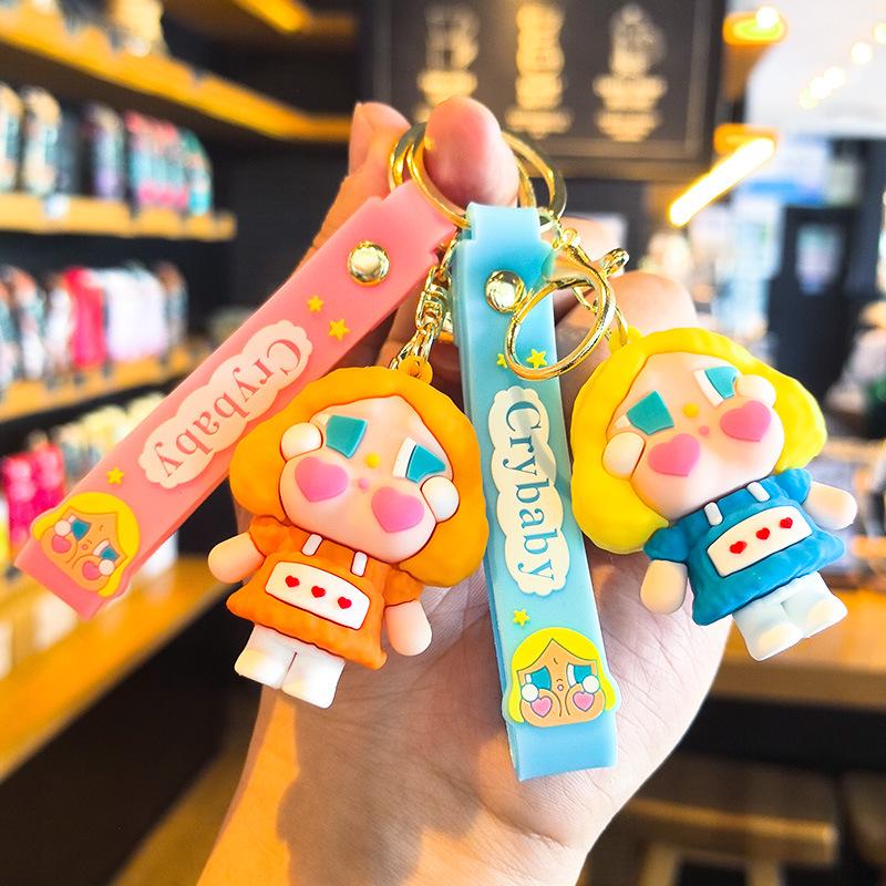 Cry Baby Keychain: Cute Cartoon Pendant for Children's Day & Dragon Boat Festival