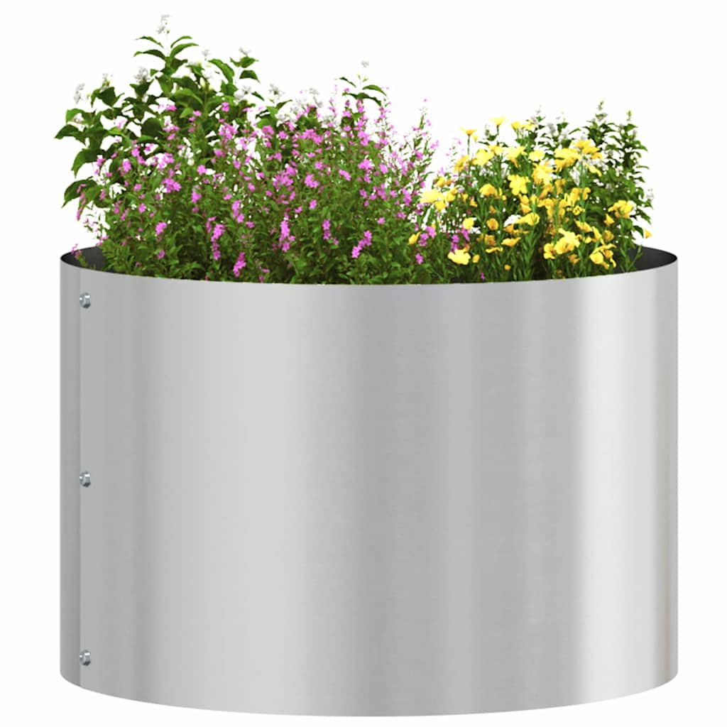 Plant Ring Silver 30 X 30 X 20 Cm Galvanized Steel