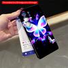 2DFlat Samsung Phone Case Neon Butterfly Galaxy Phone Case Applicable To Galaxy S23 S24 S25ULTRA S26 A12 A14 A15 A16 A54 A55