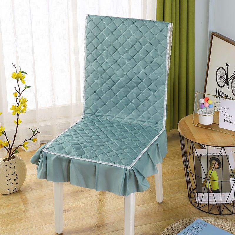 One Piece Seat Cover Quilted Checkered Skirt Hem Seat Covers Multiple Styles of Seat Cushions, Dust-proof and Anti Slip Chair Protective Covers