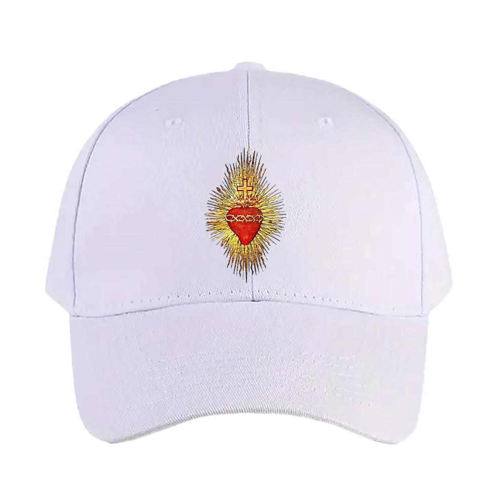 Sacred Heart of Jesus Christian Cap Summer Woman Man Adult Hat Fashion Casual Adjustable Printed Baseball Caps Trucker Cap