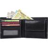 Lässige RFID-Geldbörse aus echtem Leder für Herren  (3 Kartenfächer)