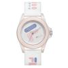 6113 Series Quartz Watch Silicone Strap White Dial 30M Water Resistant Sport Trend Couple Watch Women Watches FLM38-6113-025