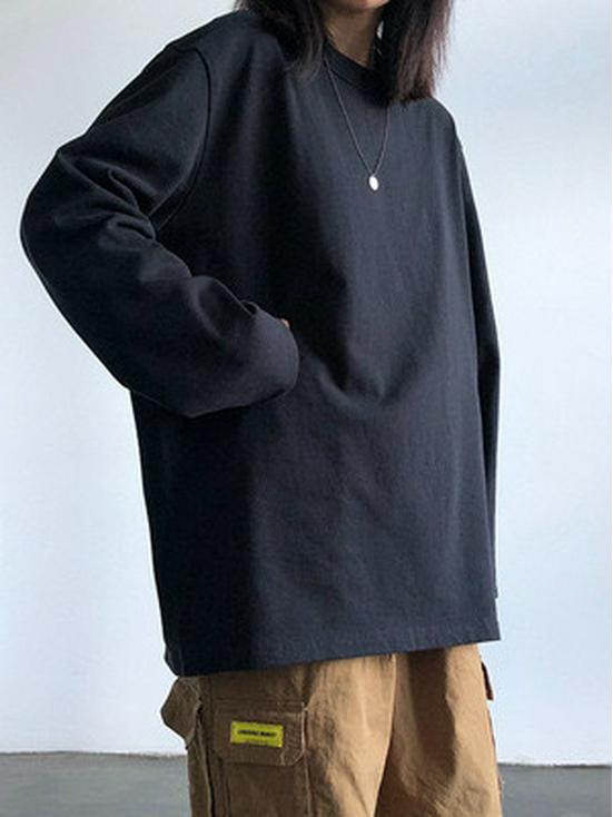 2025 Autumn Korean Style Women's White Base Layer: Solid Color Long Sleeve T-Shirt for Students - Trendy & Simple Design